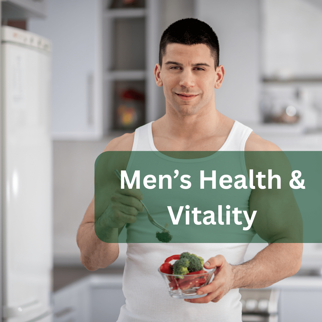 Men’s Health & Vitality – Boost stamina, strength, and wellness with Ayurvedic nutrition and lifestyle.