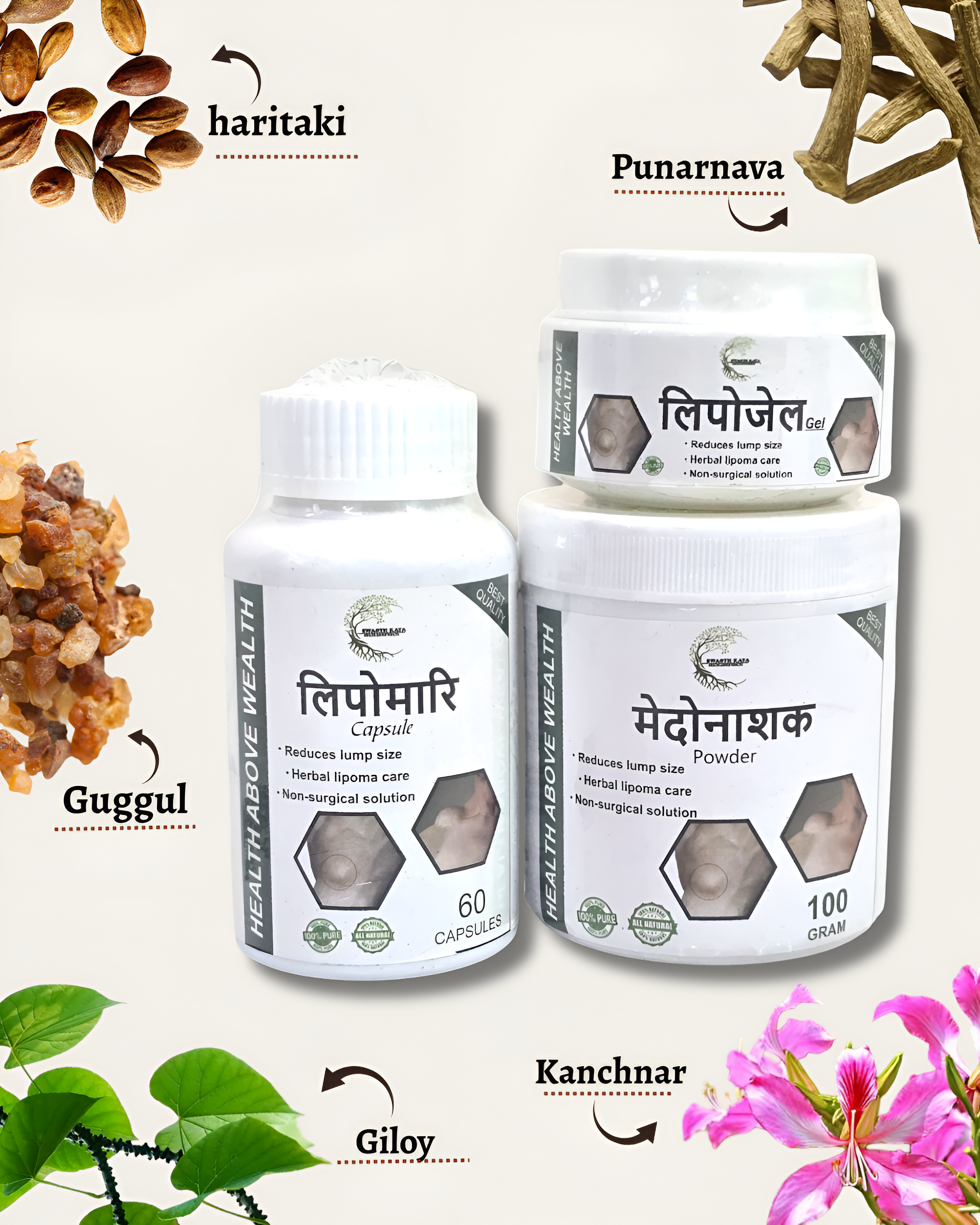 Lipomacurex Kit Ayurvedic treatment for lipoma